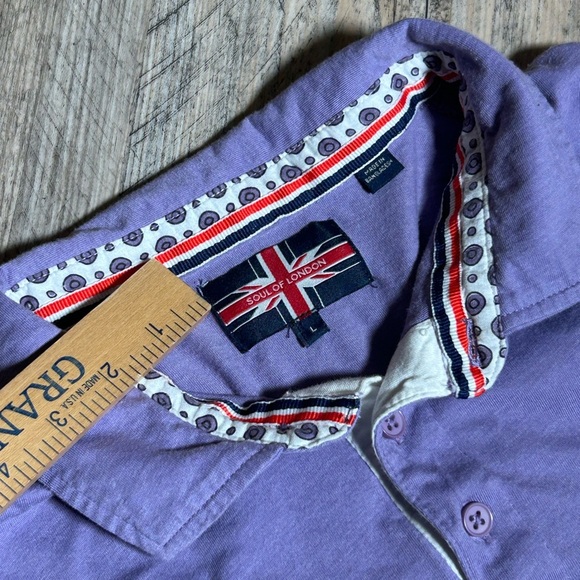 Classic Purple Polo Shirt with Short Sleeves - Picture 4 of 7